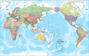 Grande photo carte du monde