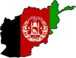 Carte drapeaux Afghanistan