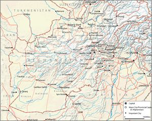 Grande carte Afghanistan