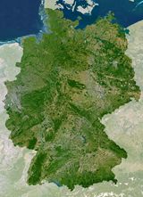 Carte satellite Allemagne