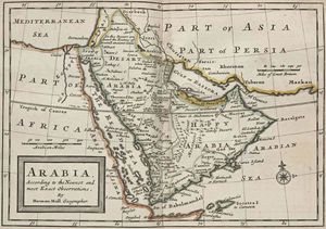 Carte historique Arabie saoudite