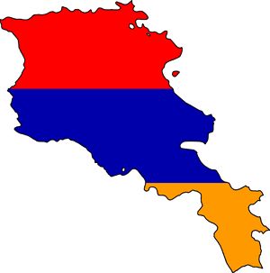 Carte drapeaux Arménie