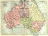 Carte historique Australie