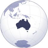 Localiser Australie sur carte du monde