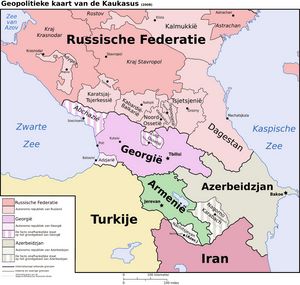 Carte frontières Azerbaïdjan