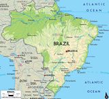 Carte rivières Brésil