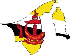 Carte drapeaux Brunei