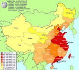 Carte population Chine