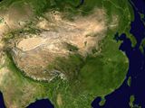 Carte satellite Chine