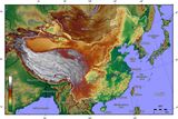 Carte topographique Chine