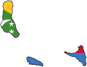 Carte drapeaux Comores