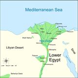 Carte Égypte inferieure