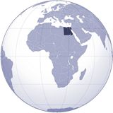Localiser Égypte sur carte du monde