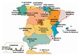 Carte régions Espagne