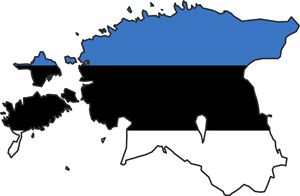 Carte drapeaux Estonie