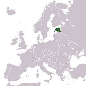 Localiser Estonie sur carte du monde