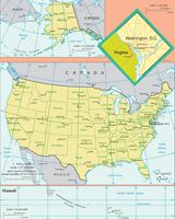 Carte départements États-Unis