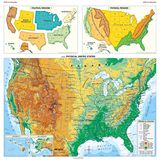 Carte physique États-Unis