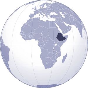Localiser Éthiopie sur carte du monde