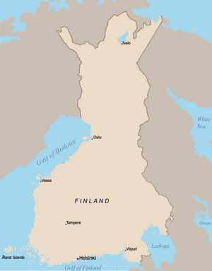 Grande carte Finlande