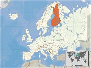 Situer Finlande sur carte du monde