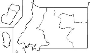 Carte Guinée équatoriale vierge
