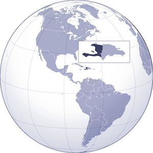Localiser Haïti sur carte du monde