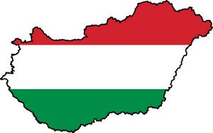 Carte drapeaux Hongrie