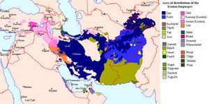 Carte population Iran