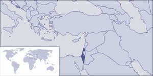 Localiser Israël sur carte du monde