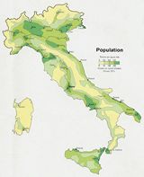 Carte population Italie
