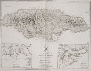 Carte historique Jamaïque