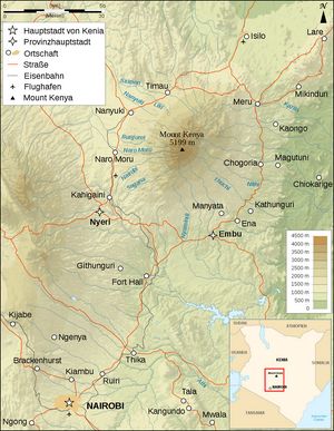 Carte géographique Kenya