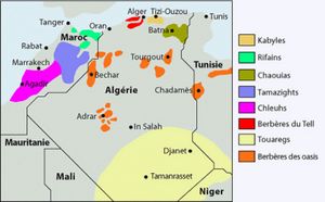 Carte population maroc algerie