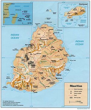 Carte Île Maurice