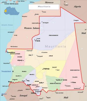 Carte Mauritanie