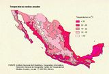 Carte météo Mexique