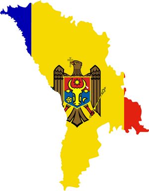 Carte drapeaux Moldavie