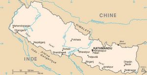 Carte grande villes Népal
