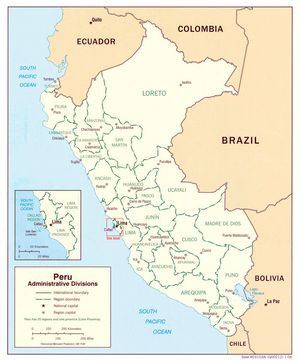 Grande carte Pérou
