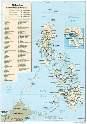 Ancienne carte Philippines