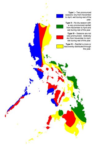 Carte climat Philippines