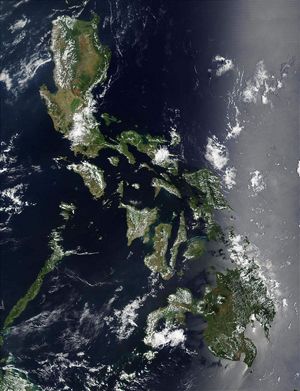 Carte satellite Philippines
