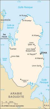 Carte des villes qatar