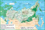 Carte villes touristiques Russie