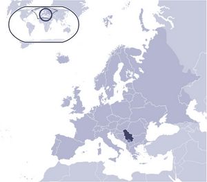 Localiser Serbie sur carte du monde