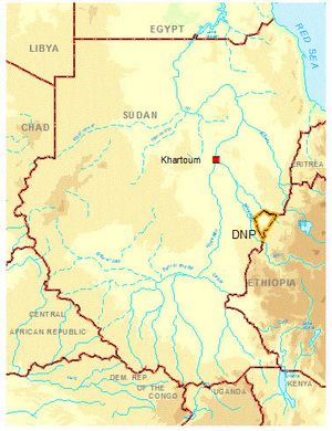 Carte géographique Soudan