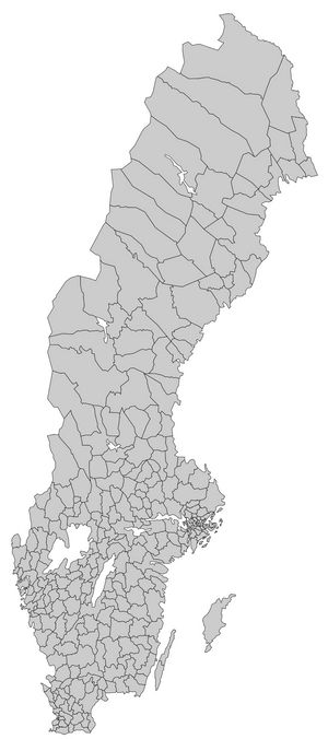 Carte Suède vierge