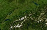 Carte satellite Suisse