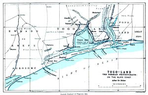 Ancienne carte Togo